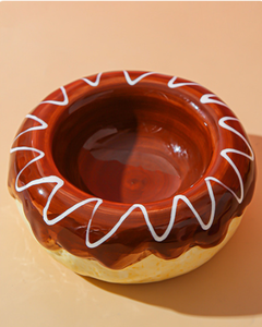 Comederos Elevados de Cerámica para Gatos, Pintados a Mano con Diseño de Donut, Plato Antivómito para Gatitos, Tazón de Agua para Cachorros - Product Image 5