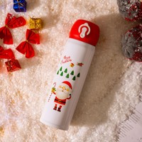 Thermos à café classique de Noël en acier inoxydable avec motif de cerf pour étudiants, grande capacité, tasse de voyage