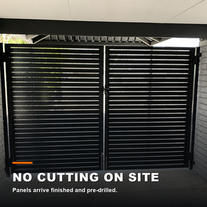 Galvanized Steel Fence Sliding Gate Automatic Opener Complete Fence Package for Villa Driveway - Product Image 3