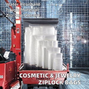 Emballage cosmétique, sac en plastique jetable à fermeture éclair, pochette anti-humidité pour bijoux et vêtements, impression en gravure pour la finition de surface - Product Image 2