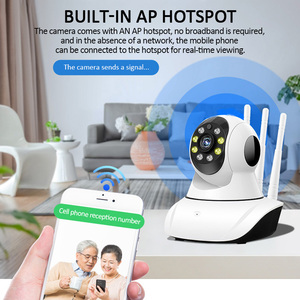 Mini <span class=keywords><strong>caméra</strong></span> YIIOT sans fil 2mp 1080P IP, <span class=keywords><strong>caméra</strong></span> de Surveillance intérieure IR à Vision nocturne, moniteur pour bébé, prix bas, livraison directe - Product Image 3