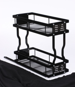 2 Tier Kitchen Cabinet <strong>Pullout</strong> Slide <strong>Drawer</strong> Under <strong>Sink</strong> Organizers and Storage Pull Out Sliding Storage Spice Organizer - Product Image 2