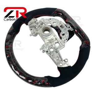 Volant de voiture en fibre de carbone véritable forgée, personnalisé, sport, LED, pour Kia Stinger GT GTS, 2018-<span class=keywords><strong>2022</strong></span> - Product Image 3