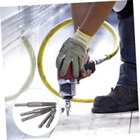 Lot de 5 extracteurs de vis et forets de centrage, kit de guides pour l'extraction de boulons cassés ou endommagés, avec tige hexagonale et clé pour outils manuels cassés