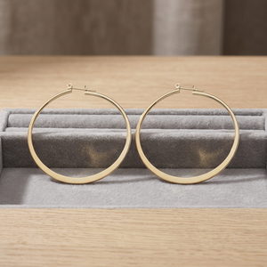 Wholesale 14K18K24K Gold Plated Custom Design Hoop Earrings Modern Classic Fashion Hoop Earrings Brass Gold <b>Filled</b> Hoop Earrings - Product Image 4