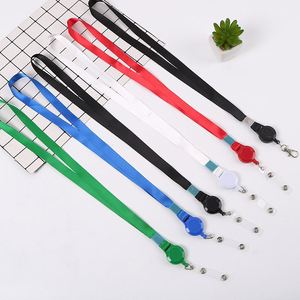 Lanière personnalisée en gros avec logo, porte-badge rétractable, sangle de cou en polyester pour exposition, salon professionnel, promotion - Product Image 3