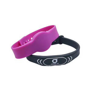 Pulsera de Silicona NFC Regrabable Tophonesty con Código QR, Etiqueta RFID Impermeable (13.56MHz) para Control de Acceso en Hoteles y Negocios - Product Image 3