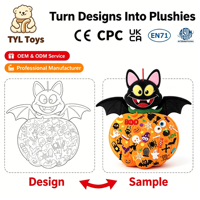 Kit de loisirs créatifs en feutre assorti, fait main, pour la décoration des fêtes d'automne, de Thanksgiving et d'Halloween, activité pour enfants, couture artisanale