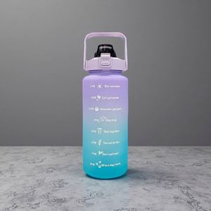 Botellas de Agua de 1 Galón, Grandes para Deportes, Fitness, Camping, Botella de Agua de 128 oz / 3.8L, Botella de Gimnasio 2 en 1 con Tapa y Marcador de Tiempo para Beber - Product Image 4