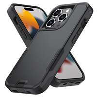 Coques de téléphone 2 en 1 TPU+PC, nouvelles, antichoc, avec clip pour iPhone 15/ 15 Plus /15 Pro/ 15 Pro Max