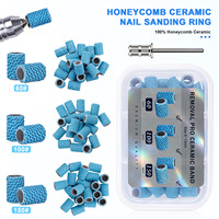 Bandes de ponçage céramiques 60/100/150 grains, élimination rapide, anti-colmatage, idéales pour le gel dur et l'acrylique, usage professionnel en salon