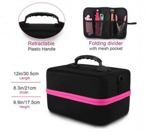 Free Sample Double Layers <b>Nail</b> <b>Polish</b> Storage <b>Organizer</b> Bag <b>Nail</b> <b>Polish</b> Carrying Case - Product Image 1