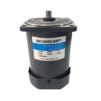 Moteur à engrenages à induction AC à faible vitesse constante, monophasé, 5IK120GU, 220V, 380V, 200W, efficacité IE2, étanche à l'eau