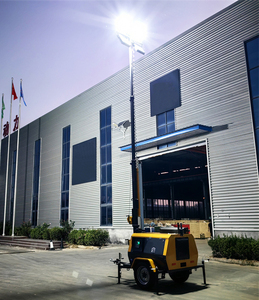 Portable Trailer Light Tower Mobile 6x400W LED Mobile Light Towers With Remote Monitoring for <b>Small</b> Farm Use Mobile Light Tower - Product Image 4