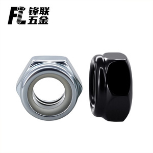 Tuercas hexagonales de seguridad de nylon de acero al carbono DIN985 Fenglian M2-M10 Grado A Nivel 4.8 Antiaflojamiento En stock Directo de fábrica - Product Image 3