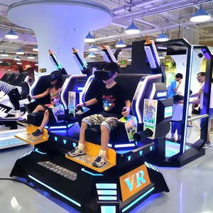 เครื่องเล่นเกมเสมือนจริง 9D แบบ 360 องศา สำหรับสวนสนุกในร่ม ทำจากโลหะและพลาสติก กำลังขายดี - Product Image 2