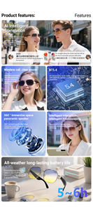 Gafas de traducción inalámbricas inteligentes <span class=keywords><strong>Ai</strong></span> 100 + idiomas Q & A en tiempo real BT5.4 música protección UV GY300 gafas inteligentes para hombres y mujeres - Product Image 2