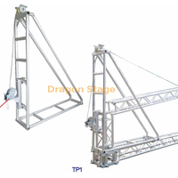 Dragonstage Tower Lifter Truss Tower Erector portátil para instalar un pilar de armazón de iluminación de aleación de aluminio con fácil desmontaje