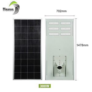 Luces Solares LED para Calle, Cuadradas, Impermeables, de Aluminio para Exteriores, <span class=keywords><strong>300w</strong></span>, Todo en Uno, Personalizadas al por Mayor - Product Image 2