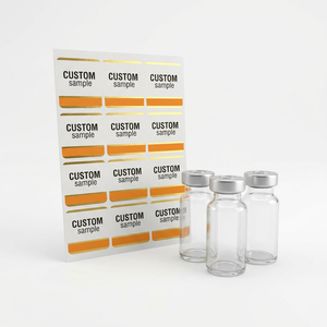 Autocollants de codes-barres mats résistants à l'eau et à l'huile, adhésifs puissants, texte personnalisé pour flacons de peptides lyophilisés Xilin - Product Image 6