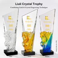 Trophée Aigle Pentastar Jadevertu 2025 – Récompense Personnalisée en Verre et Cristal Gravé au Sable
