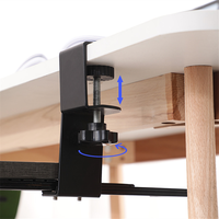 Support de clavier caché sous le bureau, rail coulissant pliable, sans installation, organisateur de bureau