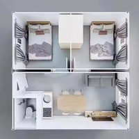 Maison conteneur modulaire mobile de luxe, prête à l'emploi, en kit, de conception moderne, pour habitation, bureau, chambre portable et école, fabriquée en Chine