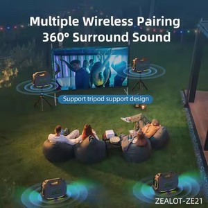 ZE21 250W Portable Wireless TWS Subwoofer for Loud Audio Player RGB <b>LED</b> Outdoor Waterproof Stage Mobile Phone ZE21 Portable - Product Image 4