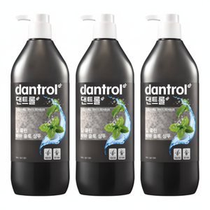 Champú de Sal de Menta Dantrol Deep Clean con Descuento, 820ml, Paquete de 3, Fórmula Líquida para Aplicación Capilar - Product Image 1