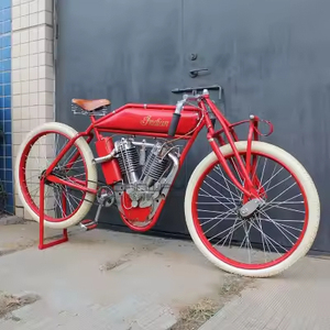 Modèle de vélo rétro en fer forgé, style <span class=keywords><strong>punk</strong></span> nostalgique, modèle de vélo vintage - Product Image 1