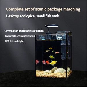 Réservoir à poissons en verre de taille personnalisée avec filtre nettoyant réservoir à poissons Mini pour la décoration de bureau de livre de salon - Product Image 2