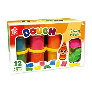 Play dough Set kids Clay tool Set Toy Modeling set 12 pcs 2 oz scented compound pack assorted colors