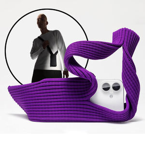 Sac bandoulière pour iPhone avec sangles courtes et longues en nylon, couleurs citron, mandarine, violet, rose, noir, design ludique pour téléphones de 4 à 7 pouces - Product Image 6