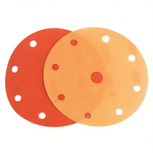 Disque de ponçage Ttake, grain 240, avec support en film et fixation Velcro, pour bois et métal - Product Image 2