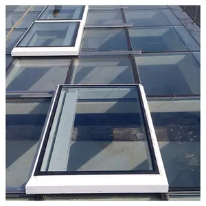 Prima 중국 제조 업체 자연 빛 태양 채광 자동 평면 지붕 하늘 보기 전기 오픈 환기 디자인 지붕 창