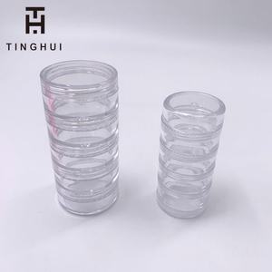 Nouveauté : Lot de pots ronds en plastique avec couvercle pour cosmétiques et ongles, contenances 3g, 5g, 10g, 15g, 20g, pour échantillons de crèmes liquides - Product Image 3