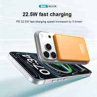 Vente en gros de batteries externes magnétiques 5000 mAh, ultra-minces, mini-batteries externes, charge sans fil