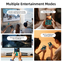 Konsol Video Game, untuk Anbernic RG35XX PRO pemutar Video Game Motor getaran, Multiplayer Online melalui WiFi untuk PSP PS1