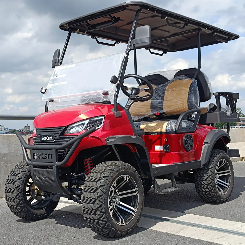 Factory Supply High Performance Luxury Golf Cart Utility Vehicle 2 Seater Multifunctional Touchable Display Screen