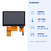 Modul Layar LCD Kingtech 4.3 Inci 800x480 IPS TFT untuk Kontrol Rumah Pintar Modul LCD Kustom
