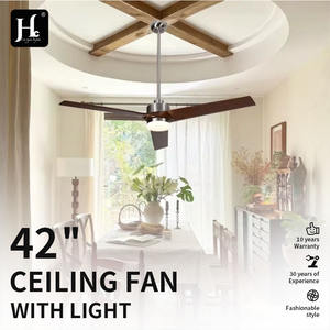 Ventilateur de plafond intérieur moderne de style ferme de 52 pouces avec lumière, noir rustique, moteur CC à 3 pales, ventilateur de 52 pouces avec lumière - Product Image 2