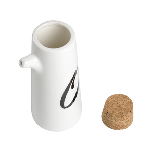 Ensembles de 4 pièces en porcelaine fine banque huile et vinaigre Bouteille Salière et poivrière Ensemble D'épices avec bois - Product Image 5