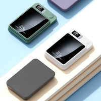 Batterie externe magnétique sans fil mini 10000 mAh avec affichage LED et logo personnalisé OEM pour téléphone portable