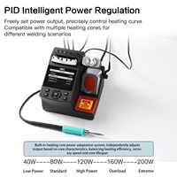 Station de soudage I2C 5SCN, fer à souder intelligent PID haute température 200W avec compatibilité poignée C210/C245/C115 pour réparation de téléphones