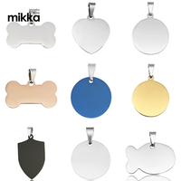 Collier et pendentif gravés personnalisés en acier inoxydable, pour animaux domestiques, Code QR, chien, identification des animaux de compagnie, en Aluminium, pour l'armée, à haute polissage