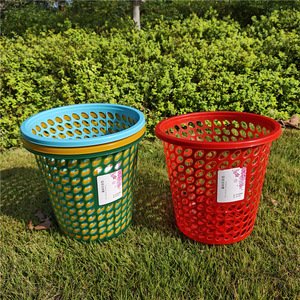 Cubo de Basura Cilíndrico de 8L, Diseño Abierto, Uso Interior y Exterior, para Cocina, Baño, Sala de Estar, Dormitorio - Product Image 4