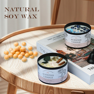 Lanjo Natural Soy Wax Scented <b>Candles</b> 20 Hours Long Lasting Burning Travel Tin <b>Candles</b> for Stress Relief Relaxation BathYoga - Product Image 2