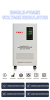 Stabilisateur de tension monophasé AVR en cuivre pur FWKJ 20KVA 220V SVC 50/60Hz avec affichage LED, régulateur de tension encastré