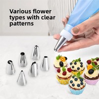 Lot de 15 douilles de décoration en acier inoxydable pour poche à douille, idéal pour la crème et les gâteaux, outil de pâtisserie DIY, vente en gros usine
