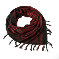 Écharpe Shemagh Keffiyeh Arafat unisexe légère et épaisse en polyester pour l'été, style arabe tactique du désert, idéale pour l'extérieur